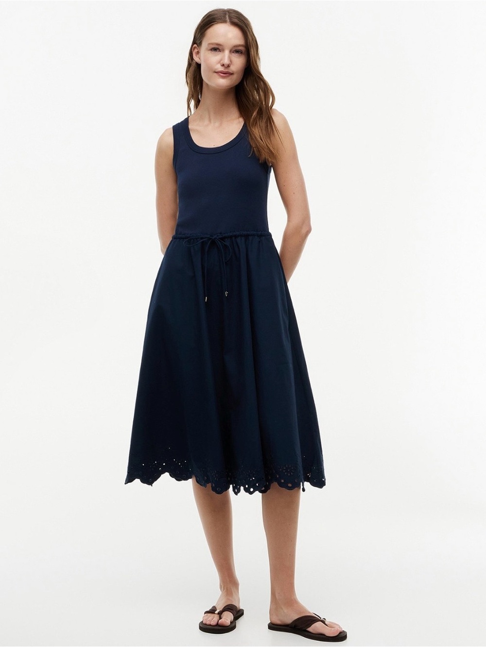NWT Women's Broderie Sleeveless Cotton